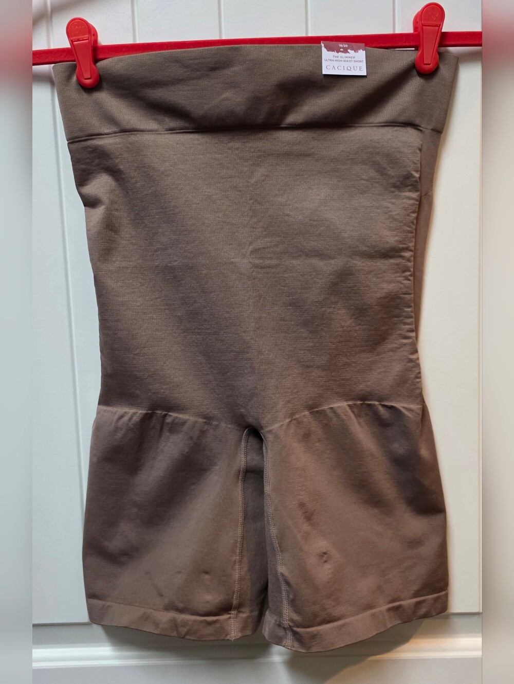 Cacique Brown High-Waist Shaping Shorts Size 18 - 20 NWT